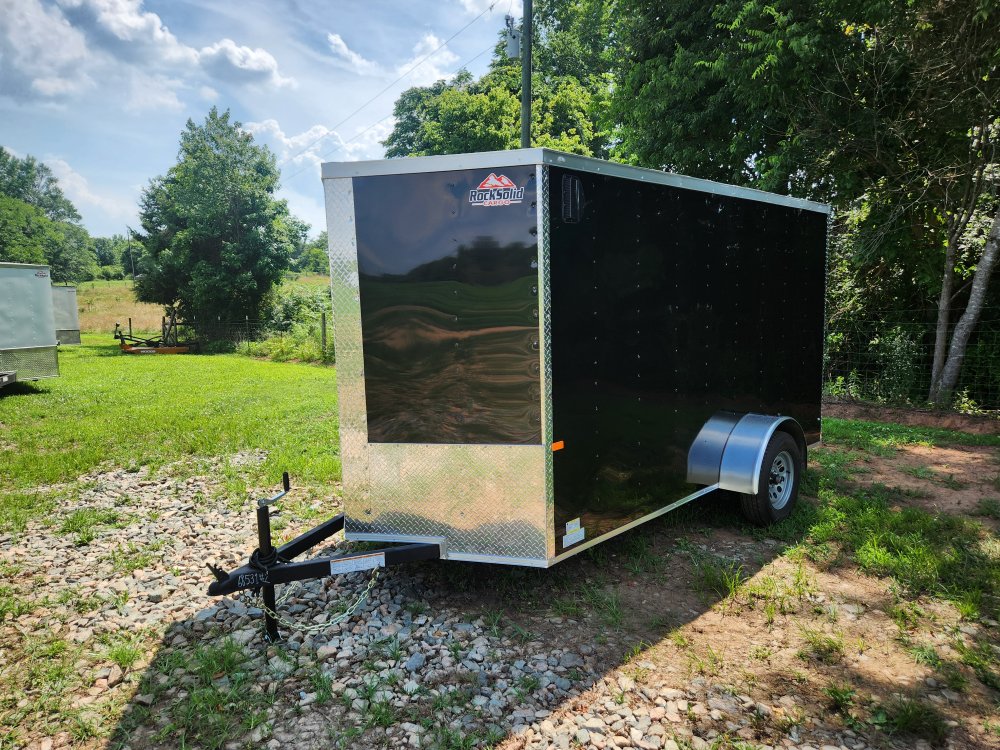 2026 Rock Solid Cargo 6x12 Single Axle Enclosed w/ Polycore Metal Upgrade and Side Vents