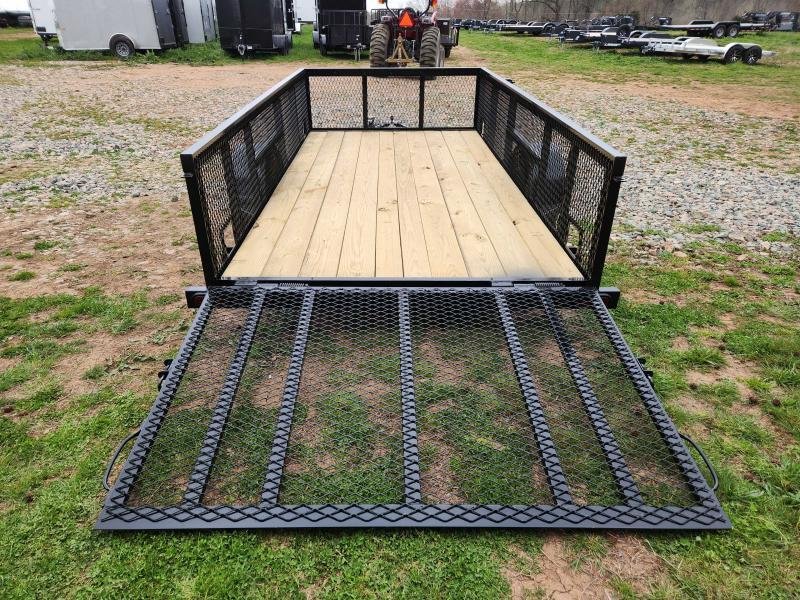 2026 Caliber 6x12 Single Axle Utility w/ 2' Mesh Sides