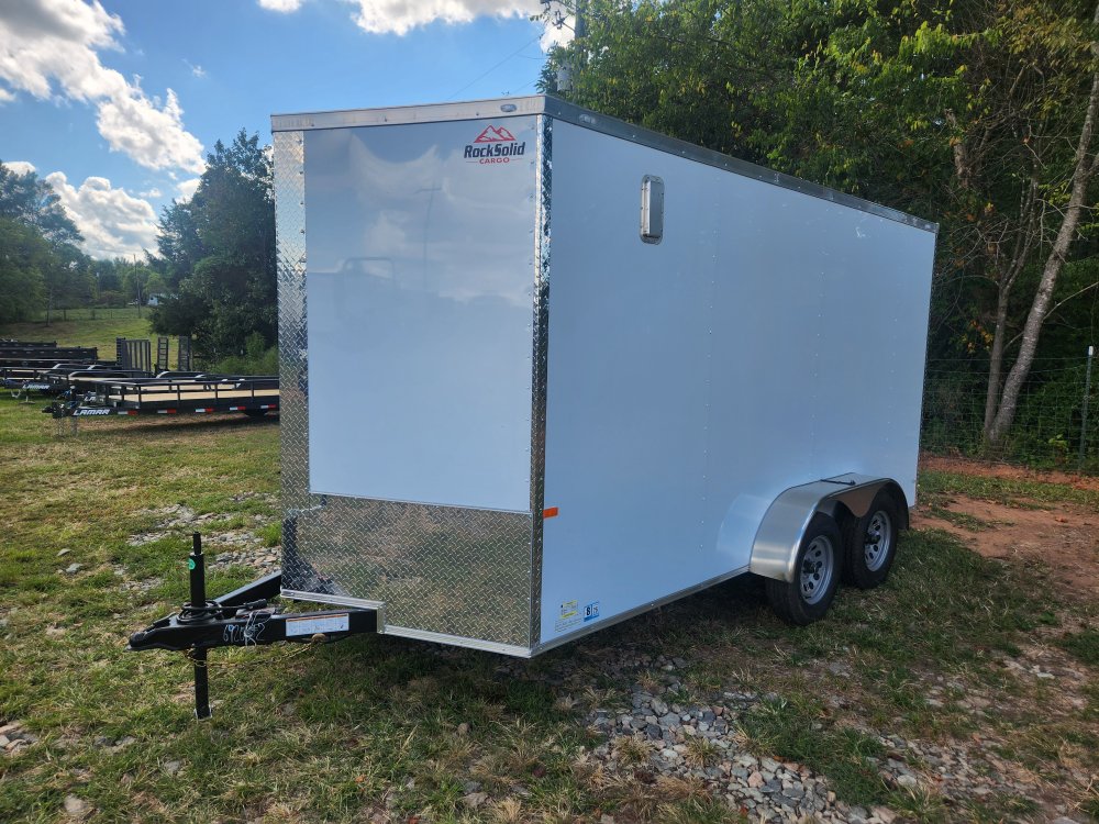 2026 Rock Solid Cargo 7X14 7K Enclosed w/ 7' Interior, Polycore Upgrade, Semi-Screwless Upgrade and 