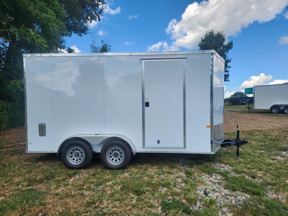 2026 Rock Solid Cargo 7X14 7K Enclosed w/ 7' Interior, Polycore Upgrade, Semi-Screwless Upgrade and 