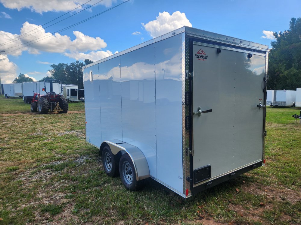 2026 Rock Solid Cargo 7X14 7K Enclosed w/ 7' Interior, Polycore Upgrade, Semi-Screwless Upgrade and 
