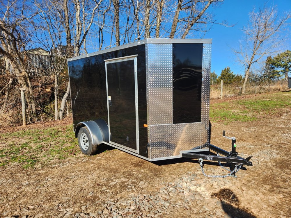 2027 Rock Solid Cargo 6 x 10 Single Axle Enclosed w/ Polycore Metal Upgrade and Semi-Screwless Upgra