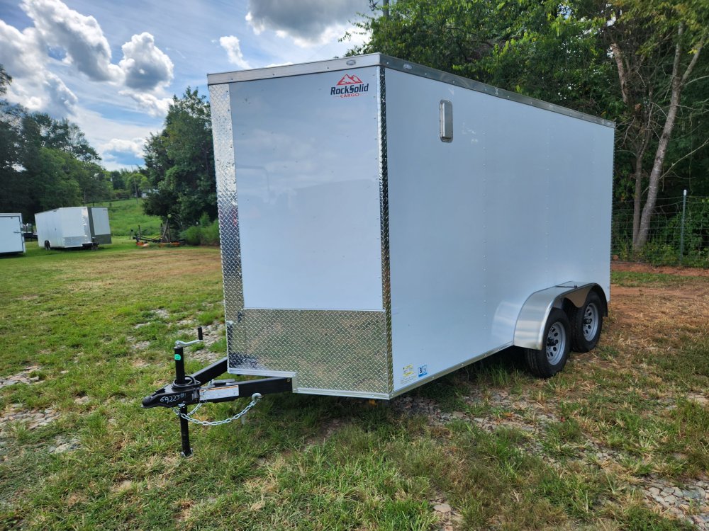 2026 Rock Solid Cargo 7X14 7K Enclosed w/ 7' Interior, Polycore Upgrade, Semi-Screwless Upgrade and 