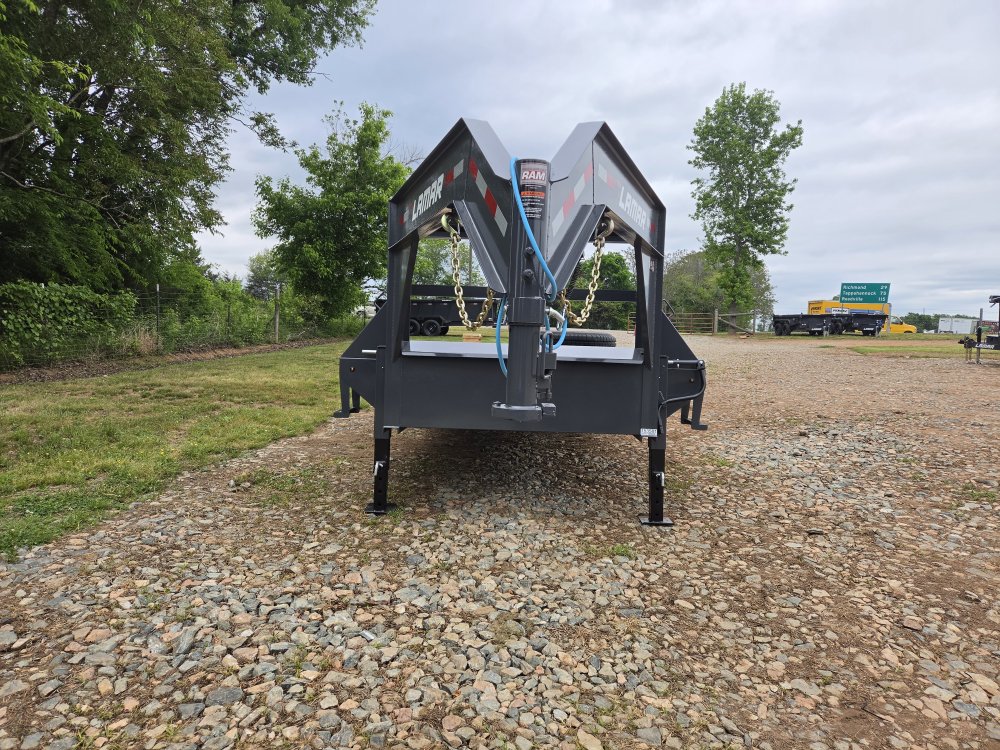 2026 Lamar Trailers 102x25 14k Gooseneck Deckover w/ Rhino Ramps