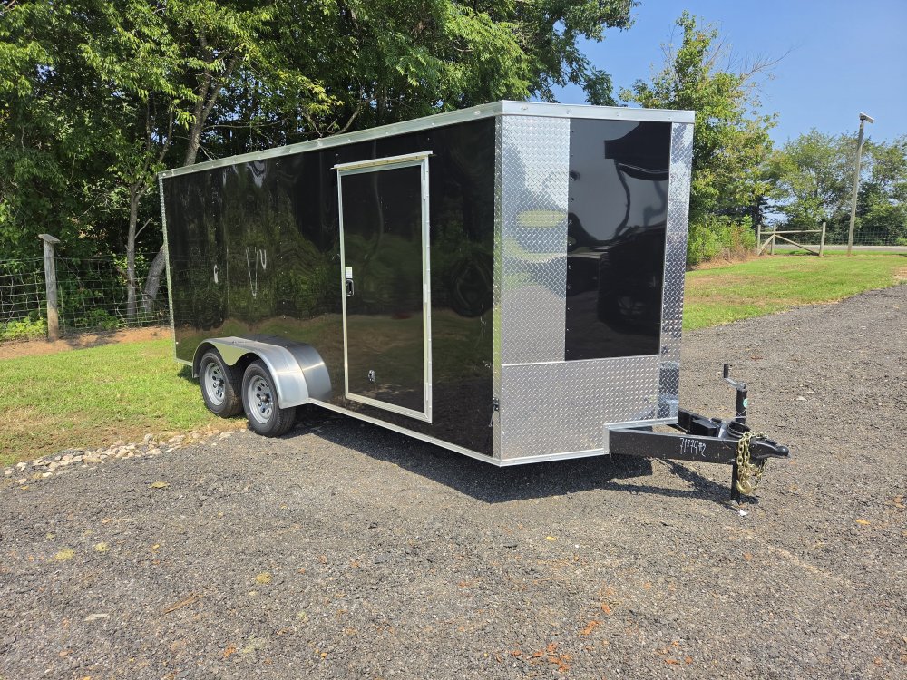 2026 Rock Solid Cargo 7x16 7k Enclosed w/ Polycore Upgrade and Semi-Screwless Upgrade