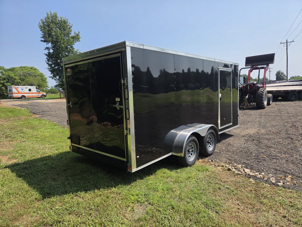 2026 Rock Solid Cargo 7x16 7k Enclosed w/ Polycore Upgrade and Semi-Screwless Upgrade