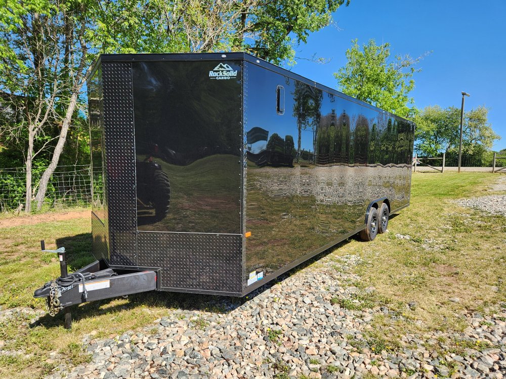 2025 Rock Solid Cargo 8.5x28 10k w/ Blackout Package, Polycore Metal, Semi-Screwless Upgrade and Mor