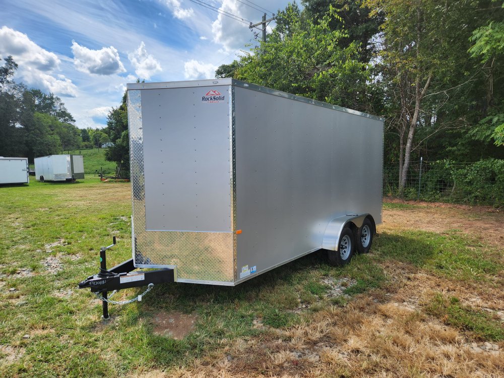 2026 Rock Solid Cargo 7x16 7k Enclosed w/ Polycore (.080) Metal Upgrade and 7' Interior