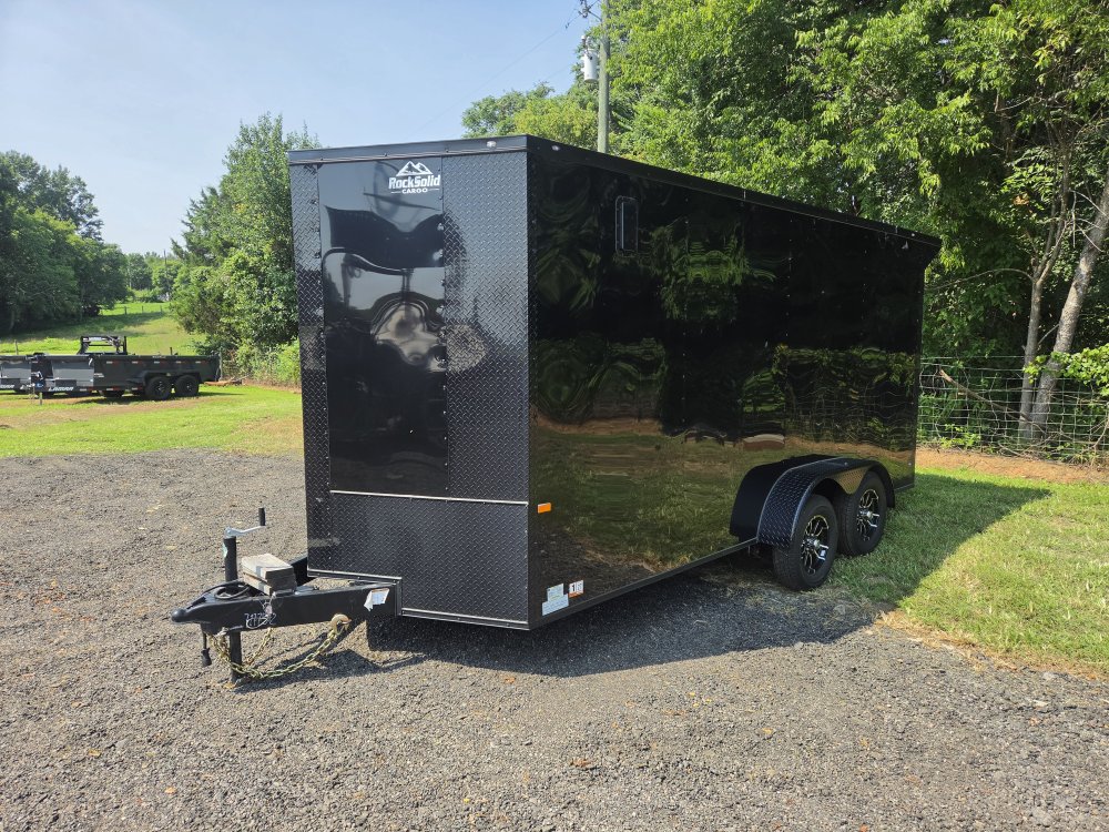 2026 Rock Solid Cargo 7x16 7k Enclosed w/ Blackout Special Package, 7' Interior Height, (.080) Polyc