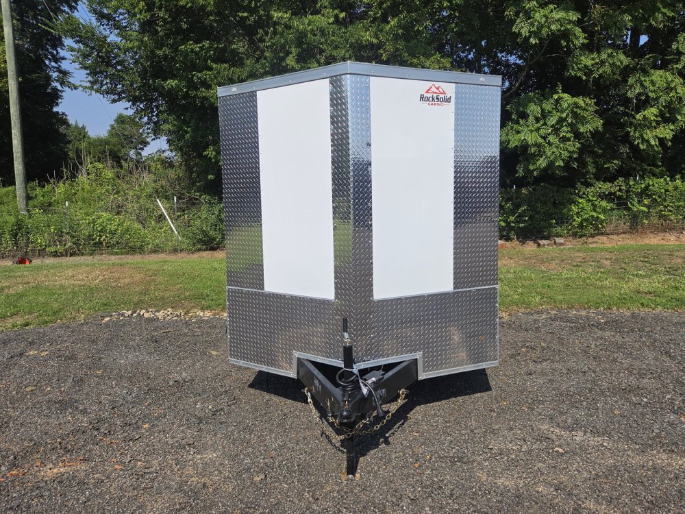 2027 Rock Solid Cargo 7x16 7k Enclosed w/ 7' Interior Height, Polycore Upgrade and Semi-Screwless Up