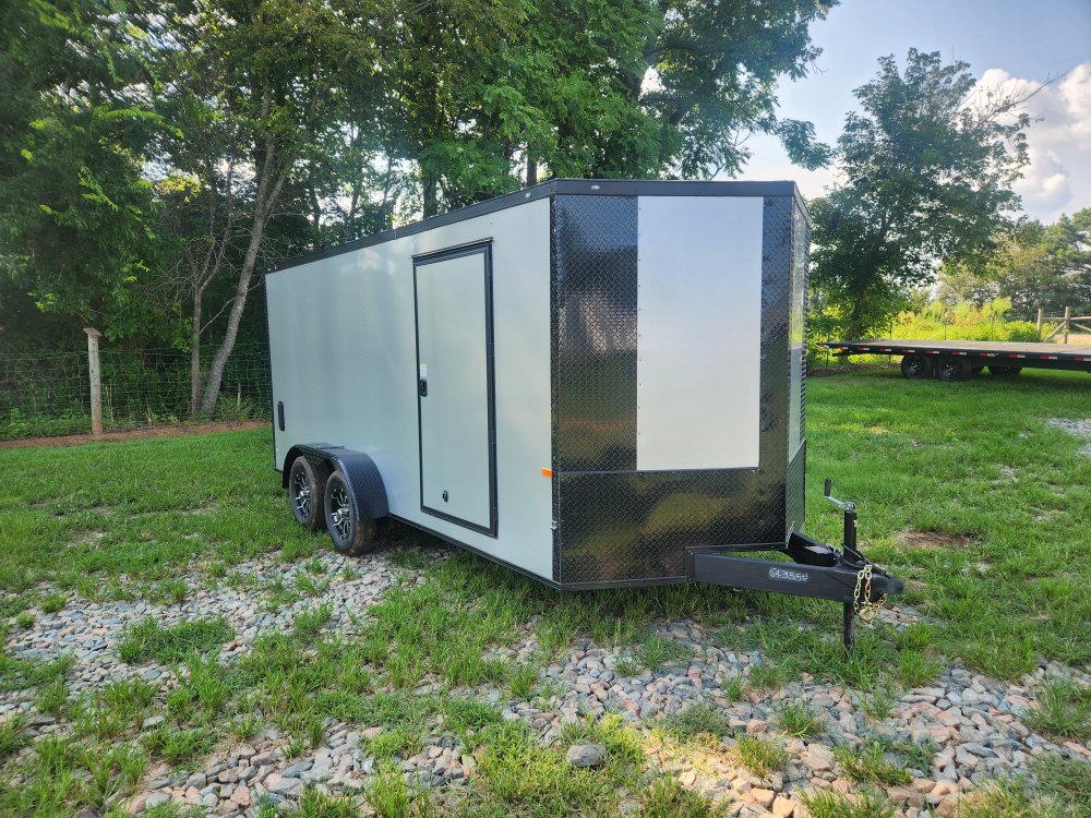 2025 Rock Solid Cargo 7x16 7k Enclosed w/ Blackout Special Package, (.080) Polycore Metal Upgrade an