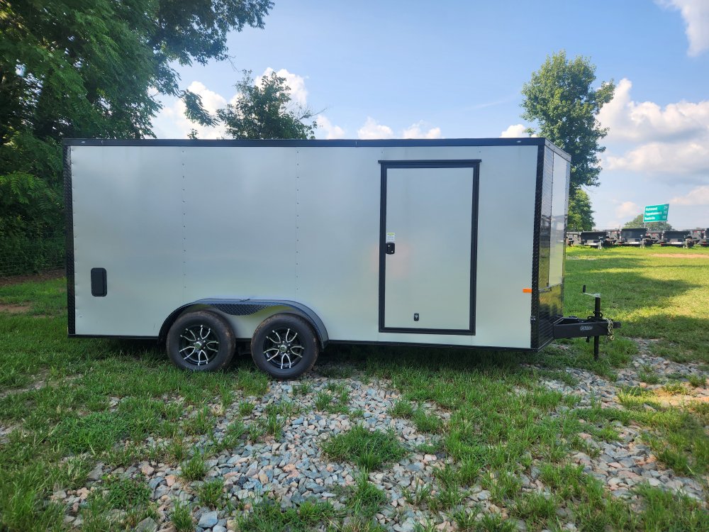 2025 Rock Solid Cargo 7x16 7k Enclosed w/ Blackout Special Package, (.080) Polycore Metal Upgrade an