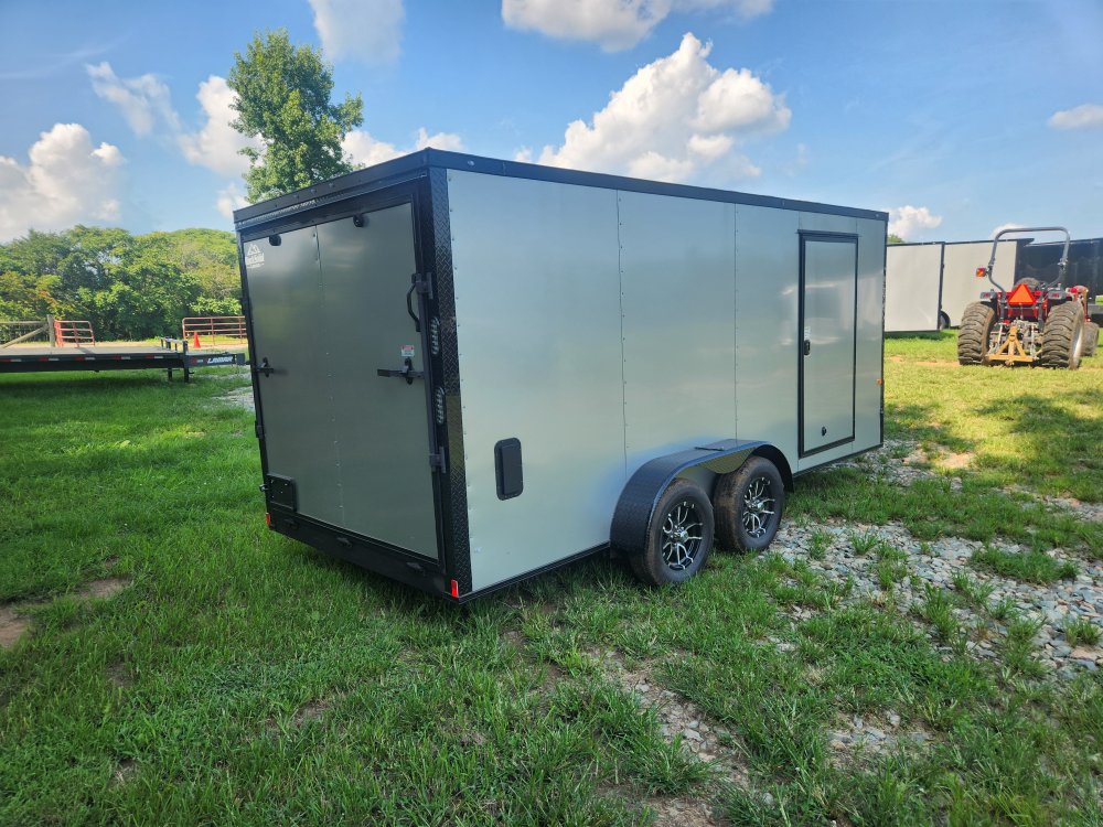 2025 Rock Solid Cargo 7x16 7k Enclosed w/ Blackout Special Package, (.080) Polycore Metal Upgrade an