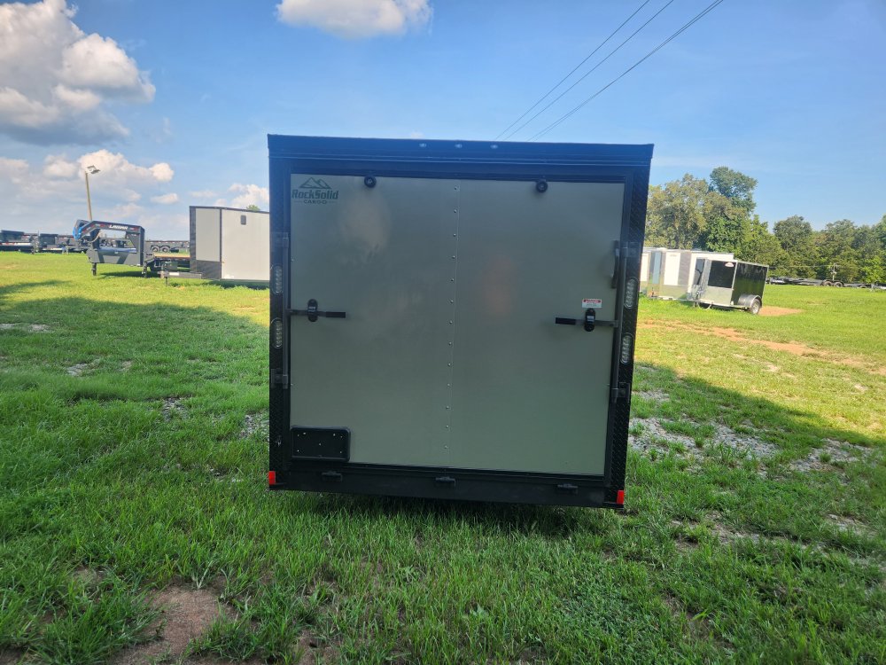 2025 Rock Solid Cargo 7x16 7k Enclosed w/ Blackout Special Package, (.080) Polycore Metal Upgrade an
