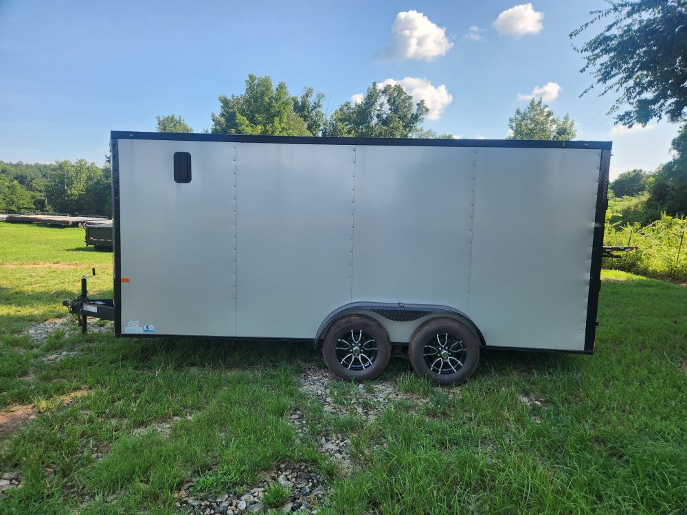 2025 Rock Solid Cargo 7x16 7k Enclosed w/ Blackout Special Package, (.080) Polycore Metal Upgrade an