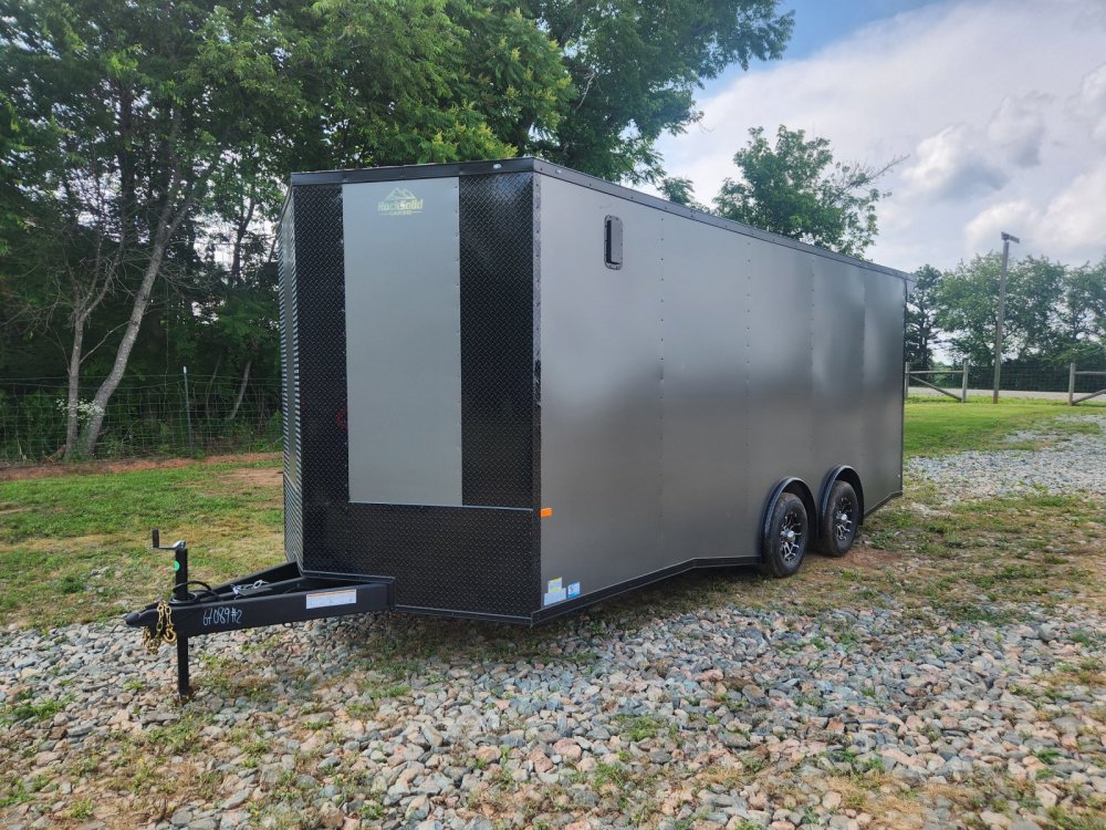 2025 Rock Solid Cargo 8.5x20 10k Enclosed w/ Blackout Package, Polycore Metal, Semi-Screwless Upgrad