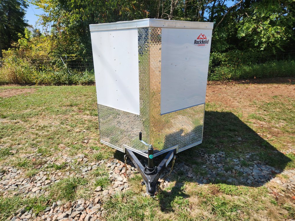 2026 Rock Solid Cargo 5x8 Single Axle Enclosed w/ Side Vents