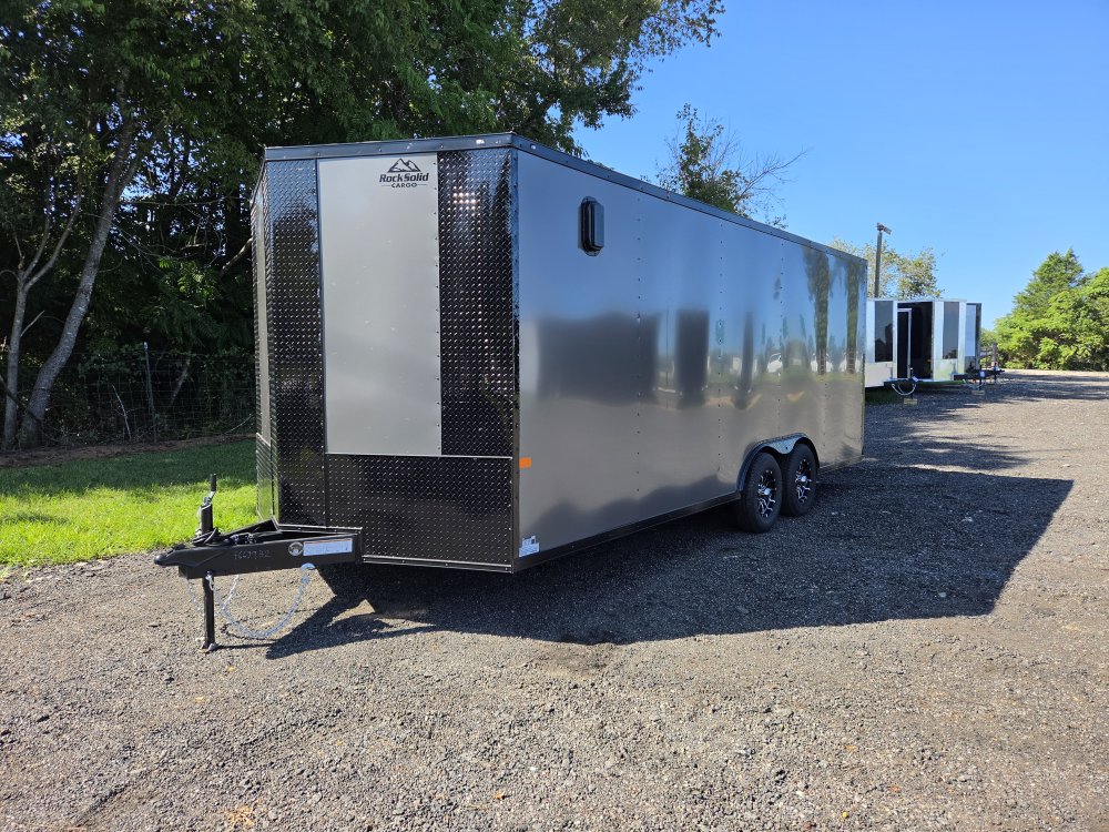 2027 Rock Solid Cargo 8.5x20 10k Enclosed w/ Blackout Special Package, 7' Interior Height, Semi-Scre