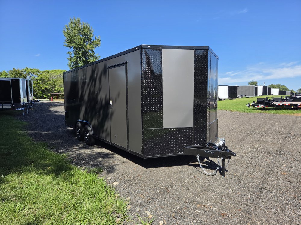2027 Rock Solid Cargo 8.5x20 10k Enclosed w/ Blackout Special Package, 7' Interior Height, Semi-Scre