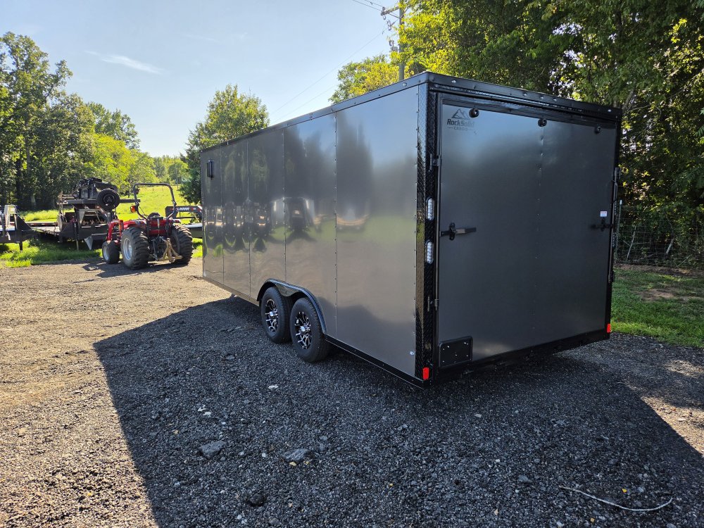 2027 Rock Solid Cargo 8.5x20 10k Enclosed w/ Blackout Special Package, 7' Interior Height, Semi-Scre