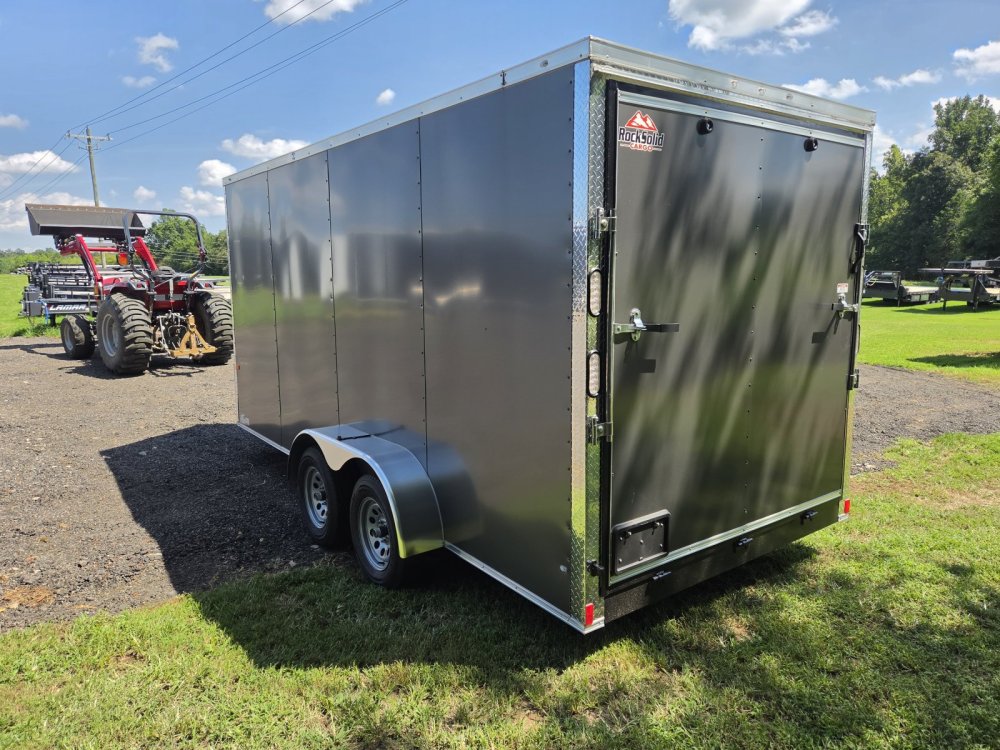 2027 Rock Solid Cargo 7x16 7k Enclosed w/ 7' Interior, Polycore (.080) Metal Upgrade and Semi-Screwl