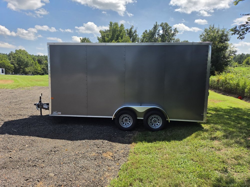 2027 Rock Solid Cargo 7x16 7k Enclosed w/ 7' Interior, Polycore (.080) Metal Upgrade and Semi-Screwl