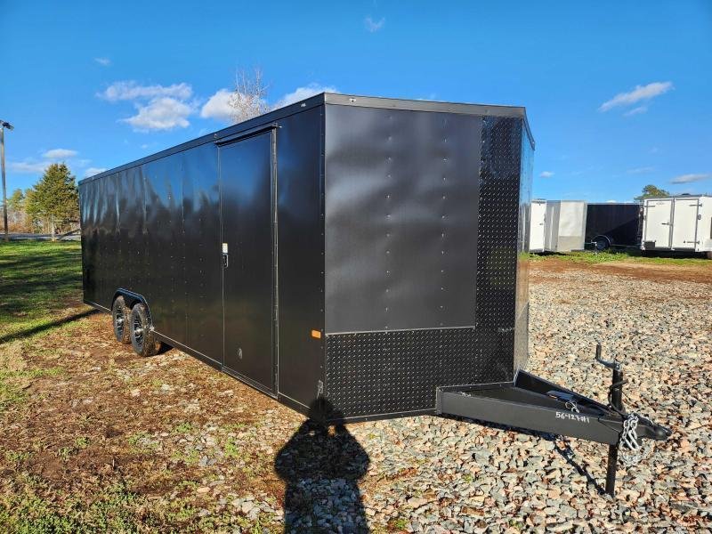 2025 Rock Solid Cargo 8.5x24 10k Enclosed w/ Blackout Special and Extended Tongue