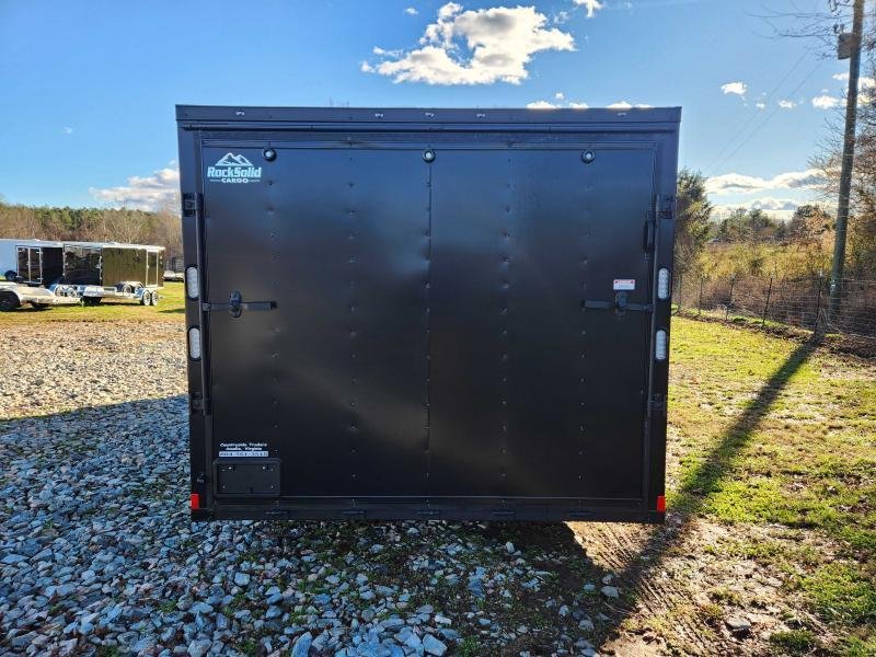 2025 Rock Solid Cargo 8.5x24 10k Enclosed w/ Blackout Special and Extended Tongue