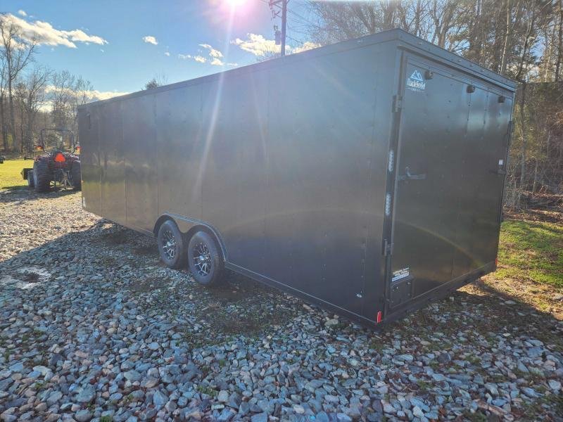 2025 Rock Solid Cargo 8.5x24 10k Enclosed w/ Blackout Special and Extended Tongue