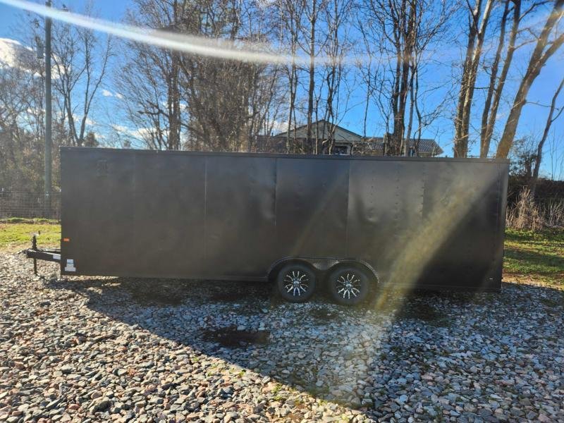 2025 Rock Solid Cargo 8.5x24 10k Enclosed w/ Blackout Special and Extended Tongue