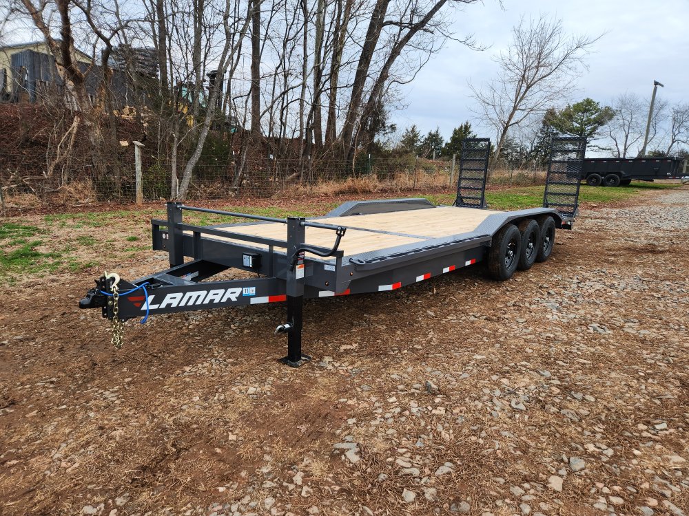 2026 Lamar Trailers 102x24 21k Equipment Hauler w/ Dual Jacks and Stand-Up Ramps