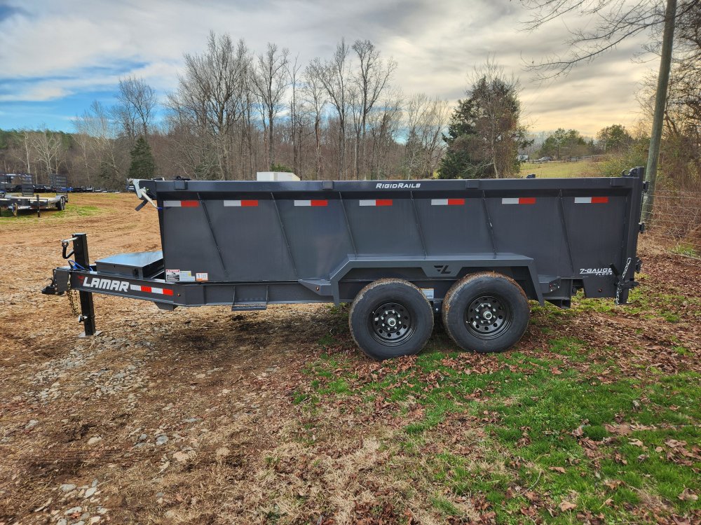 2026 Lamar 7x14 14k Telescopic Dump w/ 36" Sides
