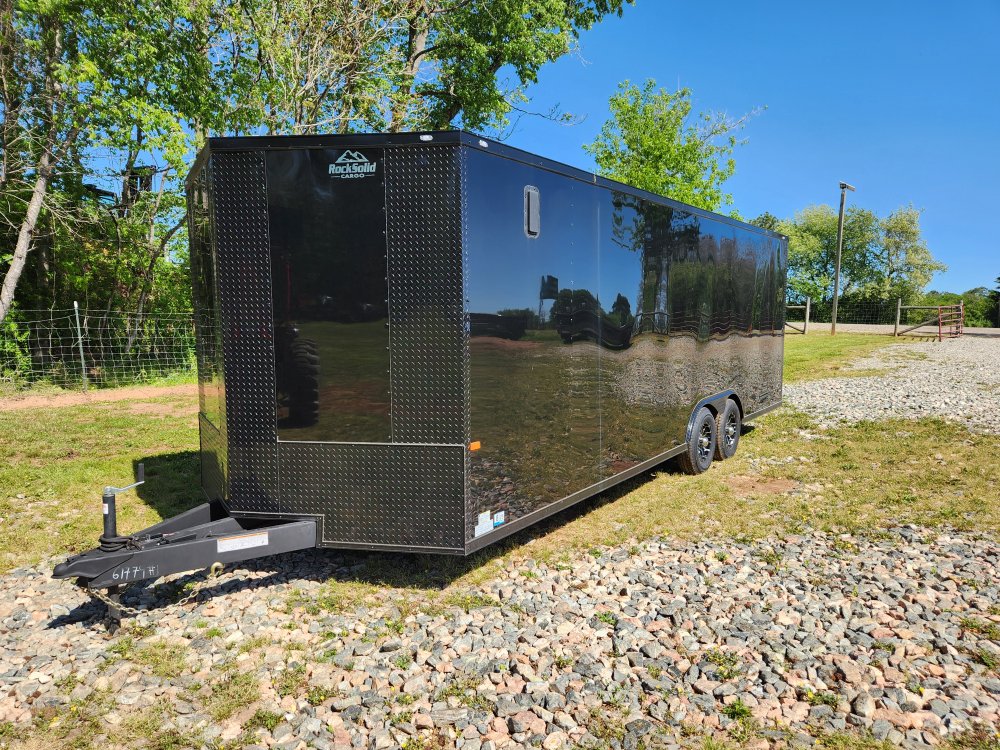 2025 Rock Solid Cargo 8.5x24 10k Enclosed w/ Blackout Special Package, 7' Interior, Semi-Screwless U