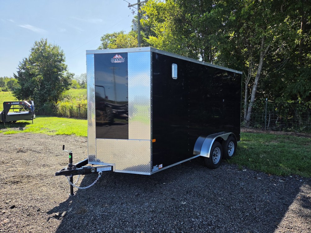 2027 Rock Solid Cargo 7X14 7K Enclosed w/ 7' Interior, Semi-Screwless Upgrade, Polycore Metal Upgrad