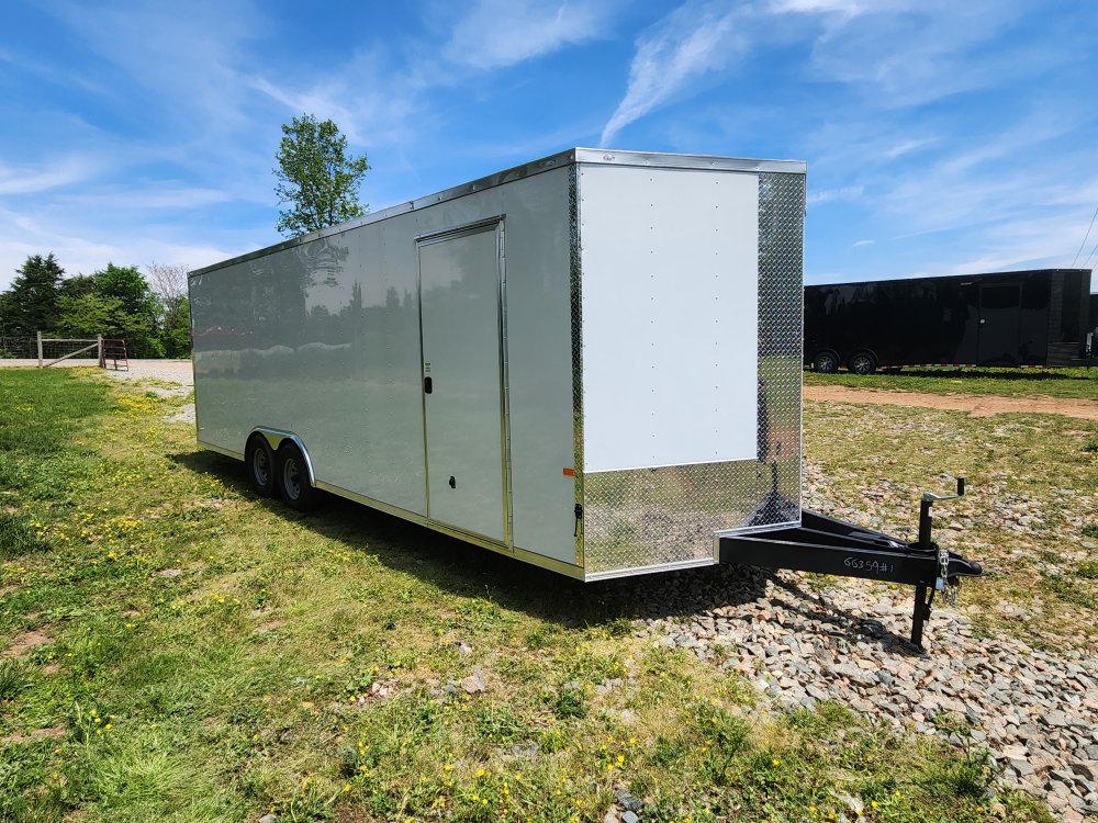 2025 Rock Solid Cargo 8.5x24 10k Enclosed w/ 7' Interior, Polycore Metal and Extended Tongue