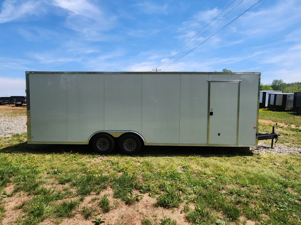 2025 Rock Solid Cargo 8.5x24 10k Enclosed w/ 7' Interior, Polycore Metal and Extended Tongue