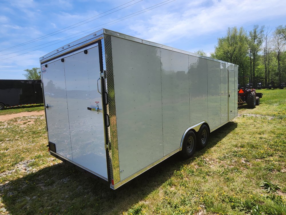 2025 Rock Solid Cargo 8.5x24 10k Enclosed w/ 7' Interior, Polycore Metal and Extended Tongue