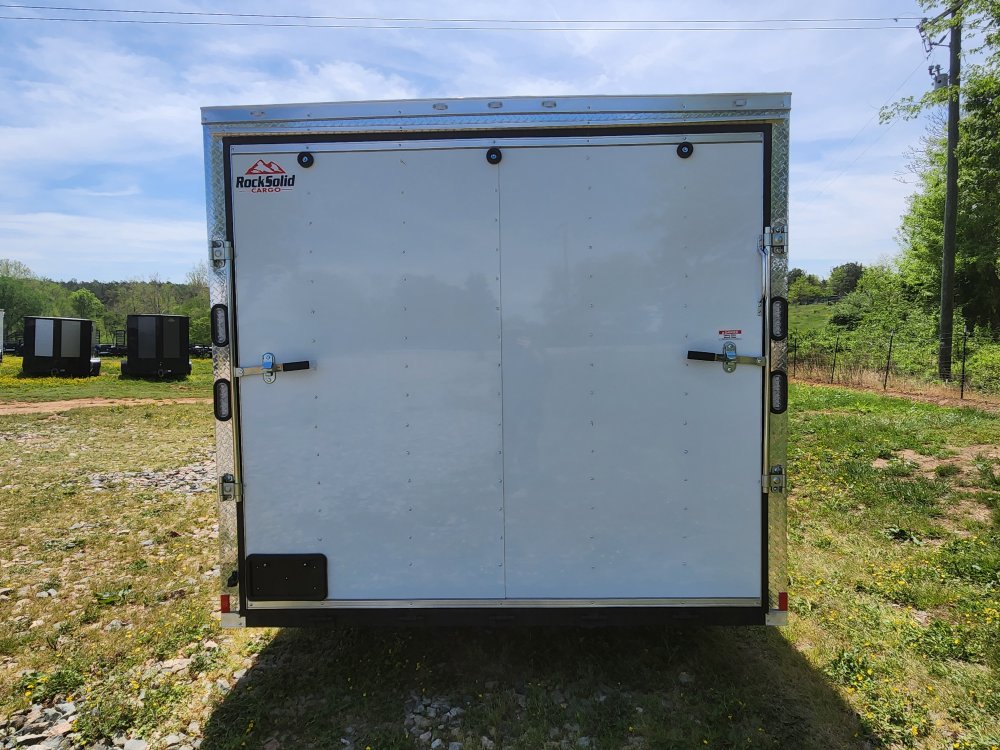 2025 Rock Solid Cargo 8.5x24 10k Enclosed w/ 7' Interior, Polycore Metal and Extended Tongue