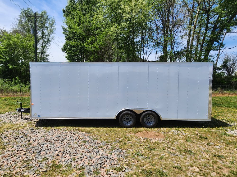 2025 Rock Solid Cargo 8.5x24 10k Enclosed w/ 7' Interior, Polycore Metal and Extended Tongue