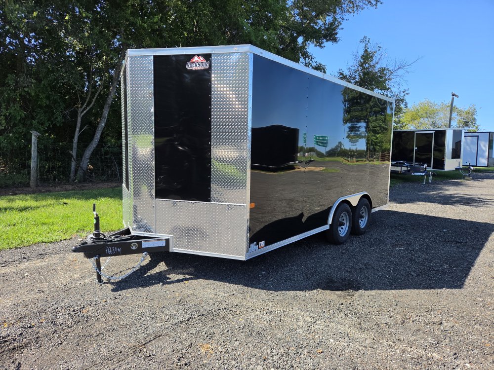 2027 Rock Solid 8.5x16 10k Enclosed w/ Polycore Metal Upgrade, Semi-Screwless Upgrade and 7' Interio