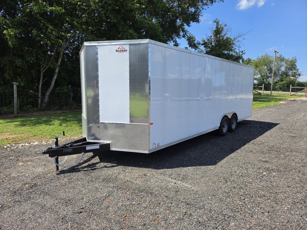 2026 Rock Solid Cargo 8.5x24 10k Enclosed w/ 7' Interior, Semi-Screwless Upgrade, Polycore Metal Upg