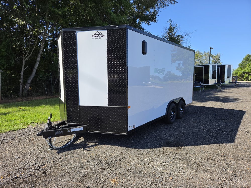 2027 Rock Solid Cargo 8.5x16 10k Enclosed w/ Blackout Special Package, 7' Interior Height, Semi-Scre
