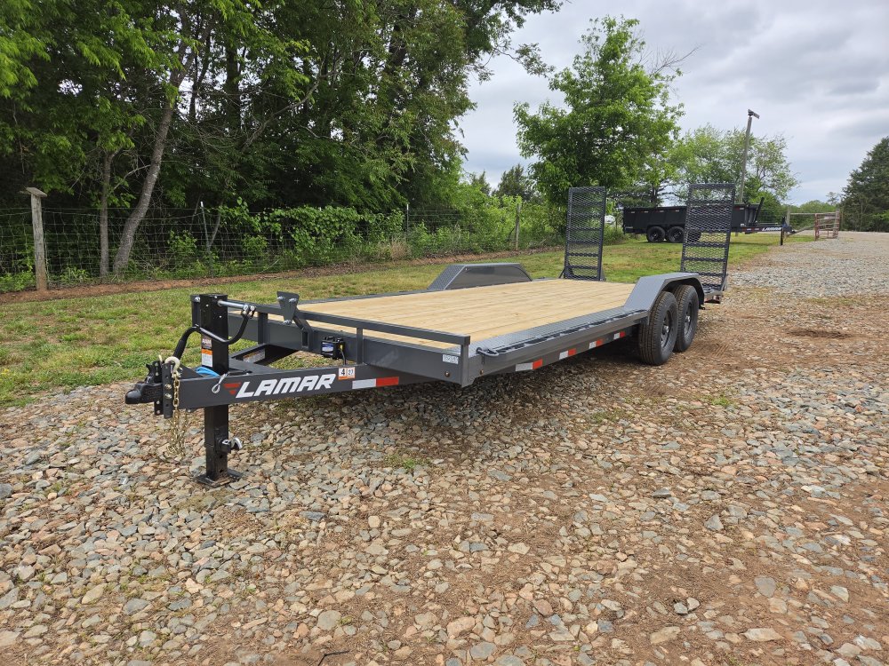 2026 Lamar 102x22 14k Equipment Hauler w/ Stand-Up Ramps