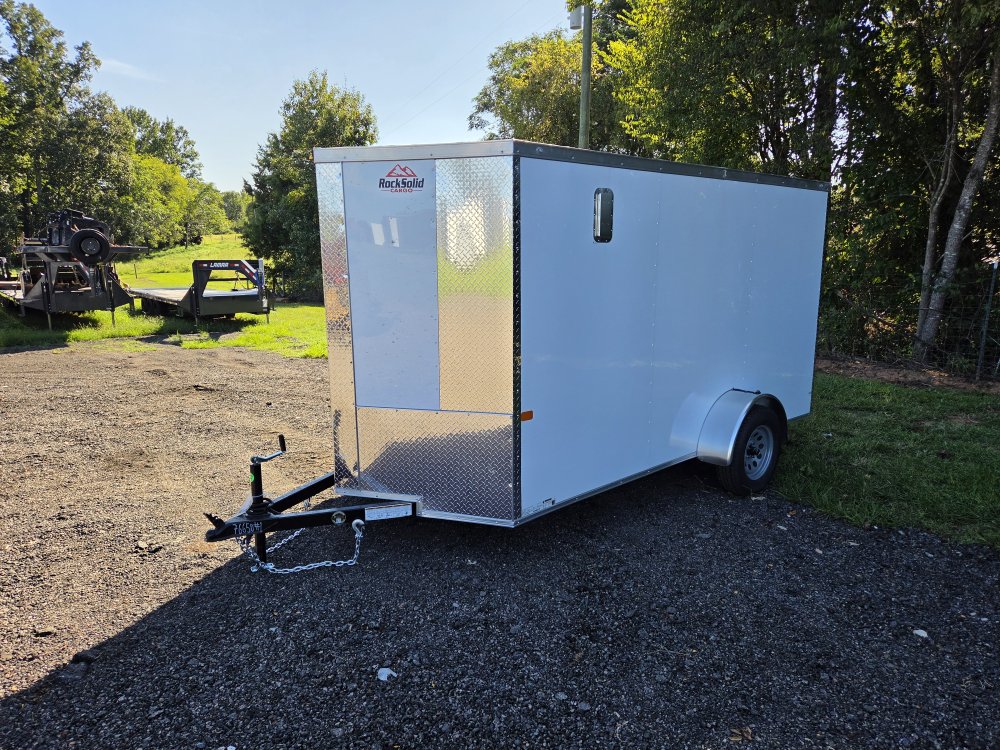 2027 Rock Solid Cargo 6x12 Single Axle Enclosed w/ Polycore Upgrade, Semi-Screwless Upgrade and Side
