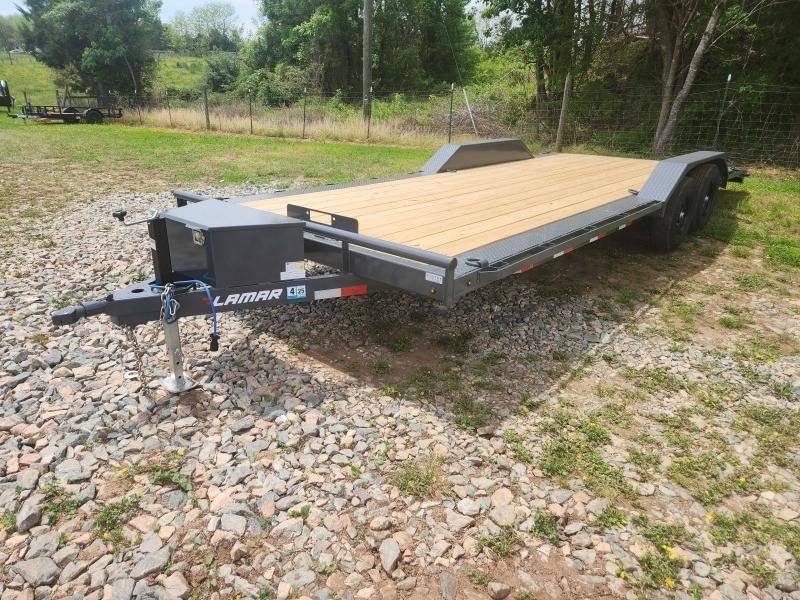 2026 Lamar Trailers 102X22 10K Car Hauler w/ Drive-Over Fenders, Toolbox, Winch Plate and Rear Suppo