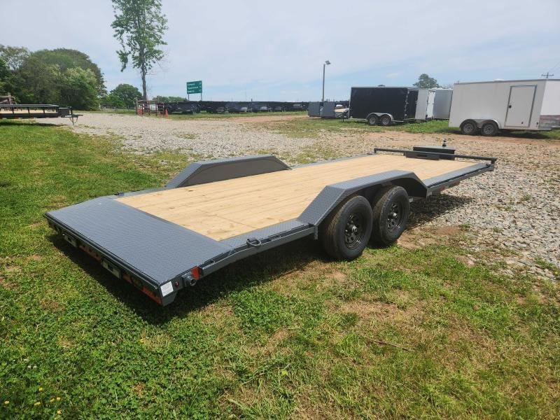 2026 Lamar Trailers 102X22 10K Car Hauler w/ Drive-Over Fenders, Toolbox, Winch Plate and Rear Suppo
