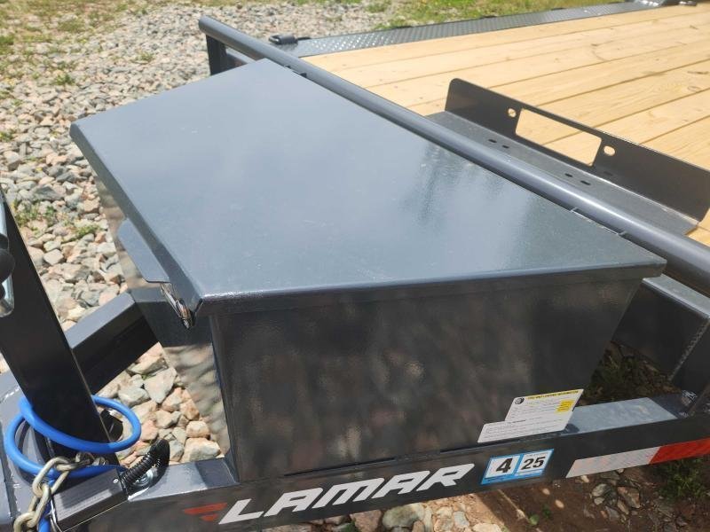 2026 Lamar Trailers 102X22 10K Car Hauler w/ Drive-Over Fenders, Toolbox, Winch Plate and Rear Suppo