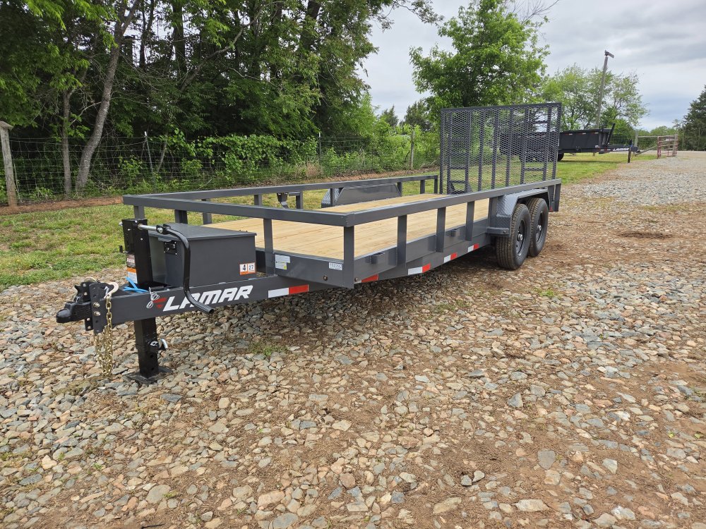 2026 Lamar Trailers 83x20 14k Utility w/ Toolbox and 5' HD Gate