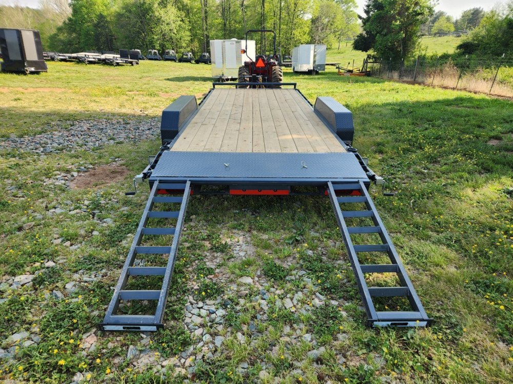 2027 Lamar 83x20 14k Equipment Hauler w/ Slide-In Ramps and Rear Support Jacks