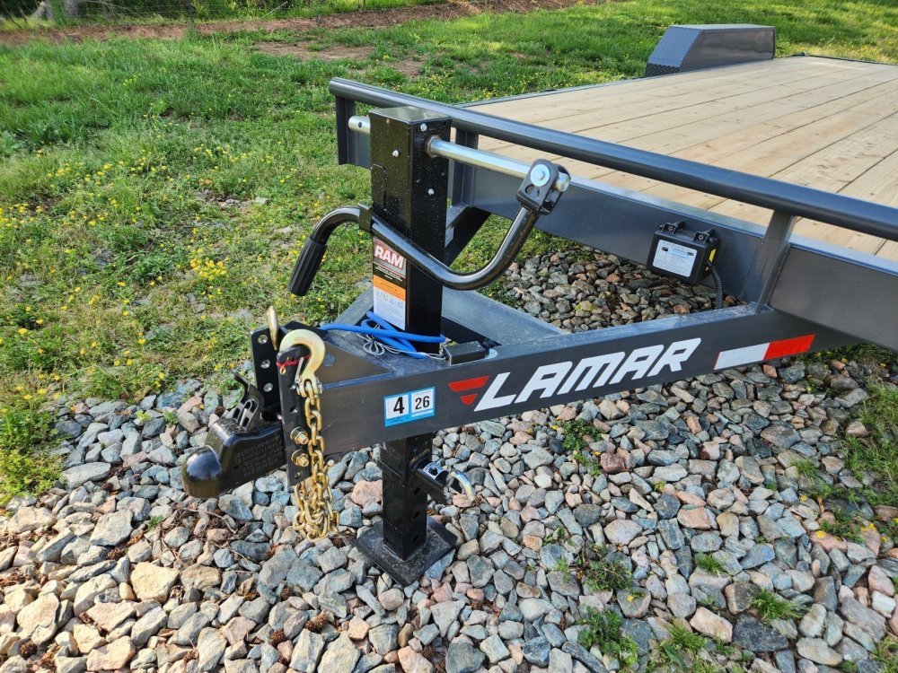 2027 Lamar 83x20 14k Equipment Hauler w/ Slide-In Ramps and Rear Support Jacks